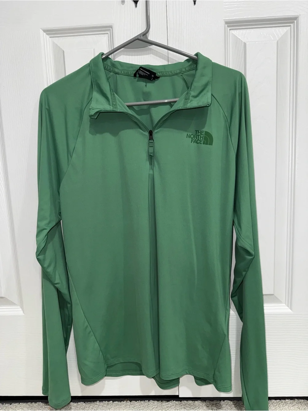 The North Face Men's Mint Green Quarter-Zip Pullover